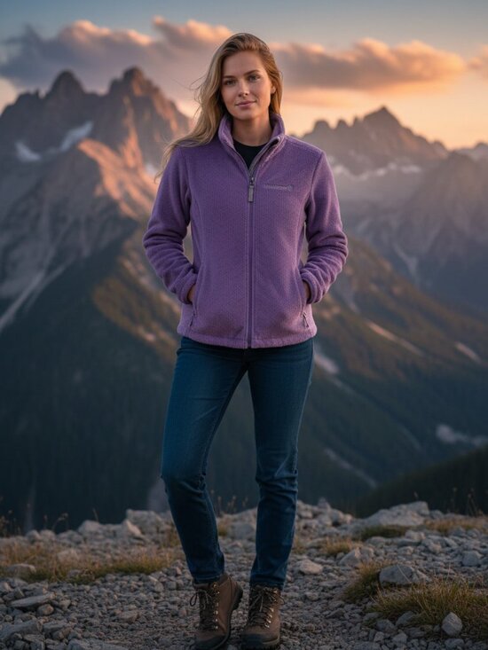 Free Country Tops - 💜 Free Country Fleece Jacket | Size Large | Cozy Zip Up | Soft Warm Layer 💜